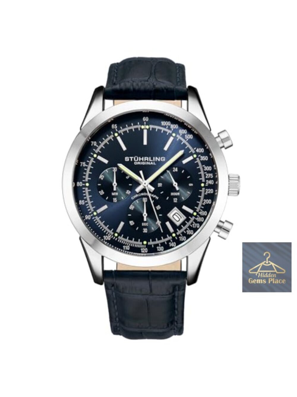 Men's Chronograph Watch - Stainless Steel Quartz Dress